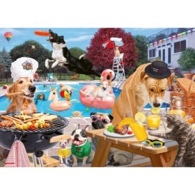 Puzzle Catei La Piscina, 1000 Piese Ravensburger - 1